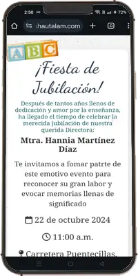 Demo INVITACIÓN PARA EVENTO ESPECIAL